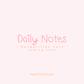 Daily Notes Handwritten Font