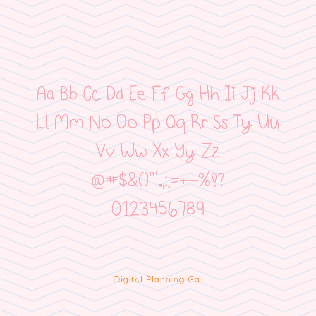 Daily Notes Handwritten Font