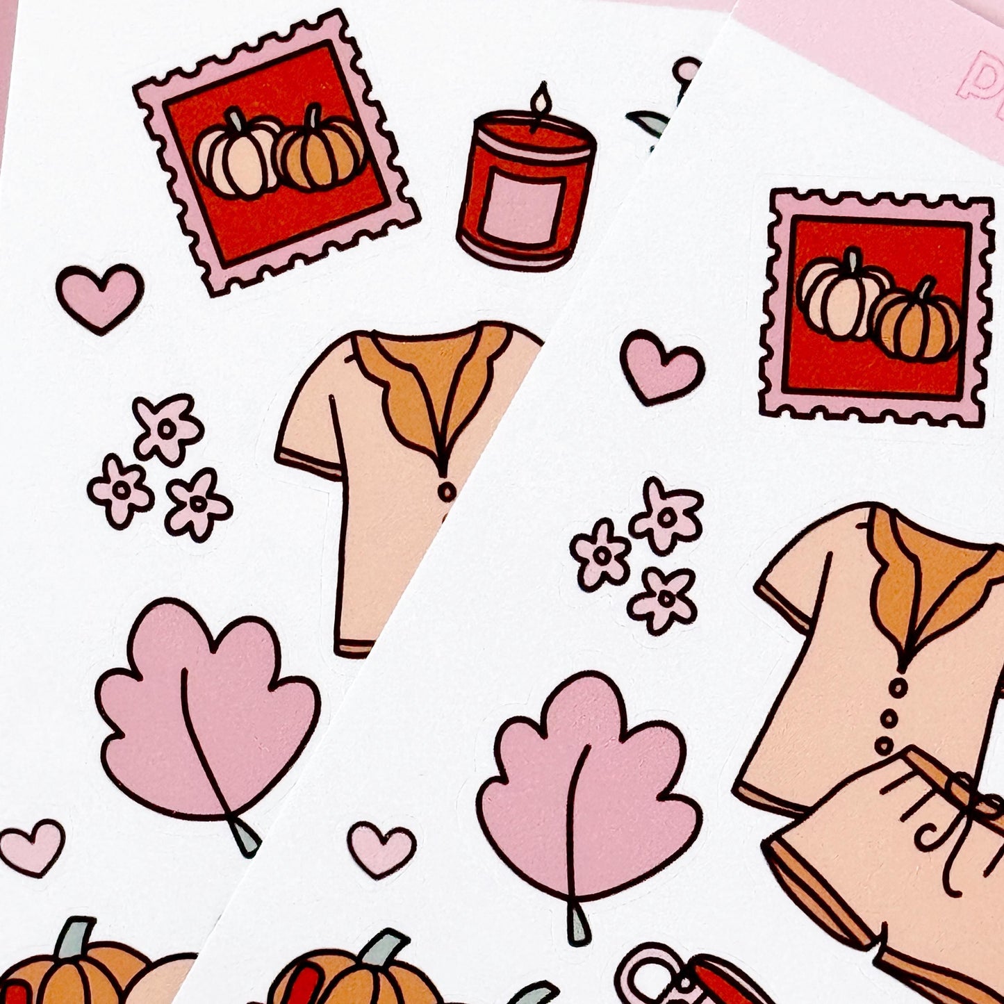 Fall Doodle Hand Drawn Sticker Sheet, Fall Journal Stickers, Fall Junk Journal Stickers, Autumn Doodle Stickers, Stickers for Fall