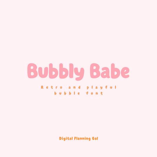 Bubbly Babe Retro Font