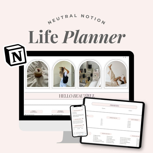Aesthetic Notion Life Planner