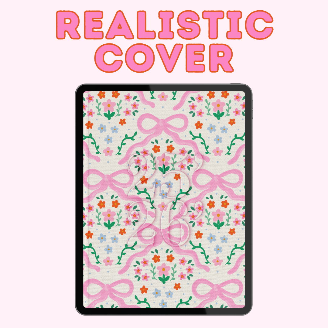 2025-2026 Digital Planner for iPad & GoodNotes Coquette Planner