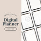 Neutral Undated Minimalist Digital Planner