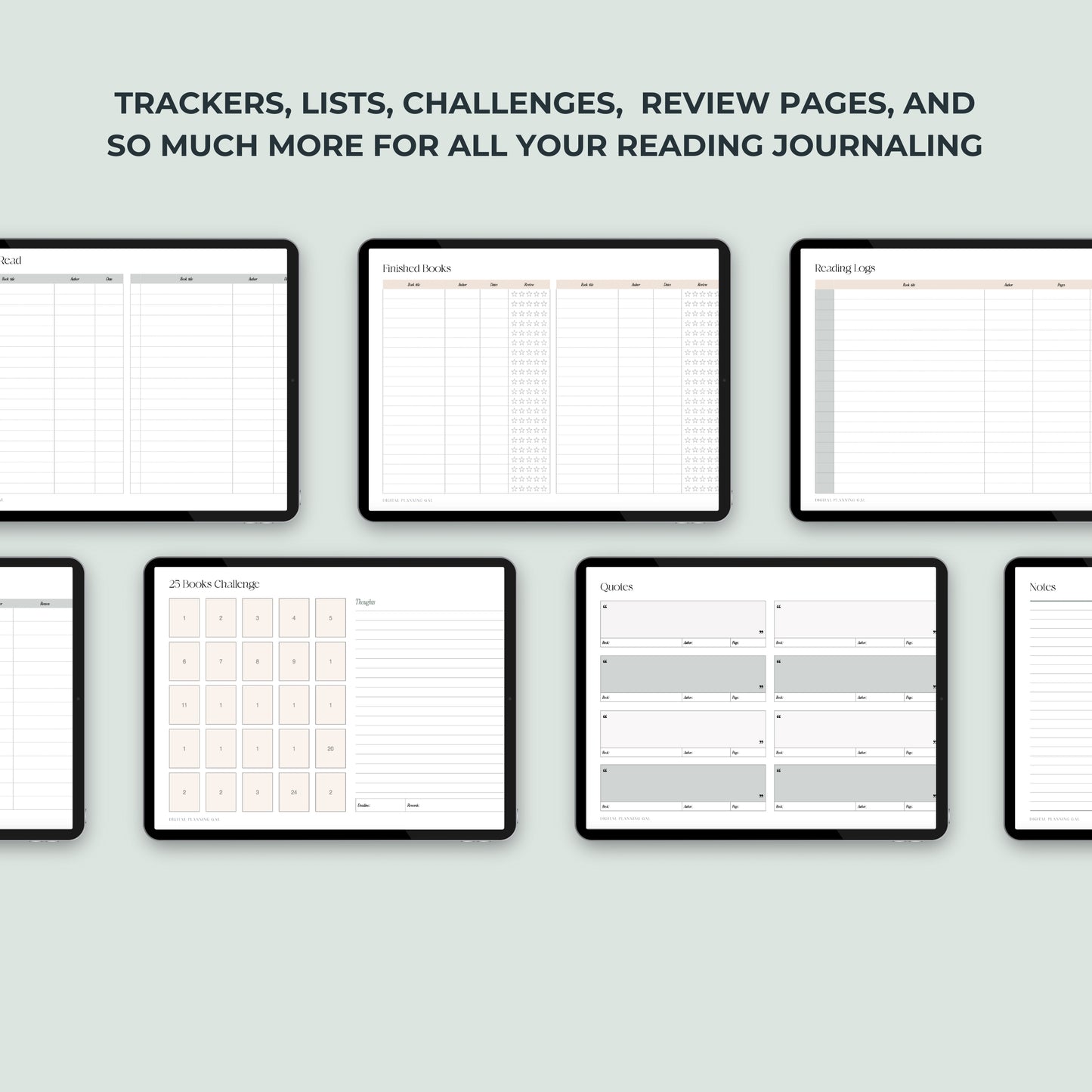 Digital Reading Journal Hyperlinked