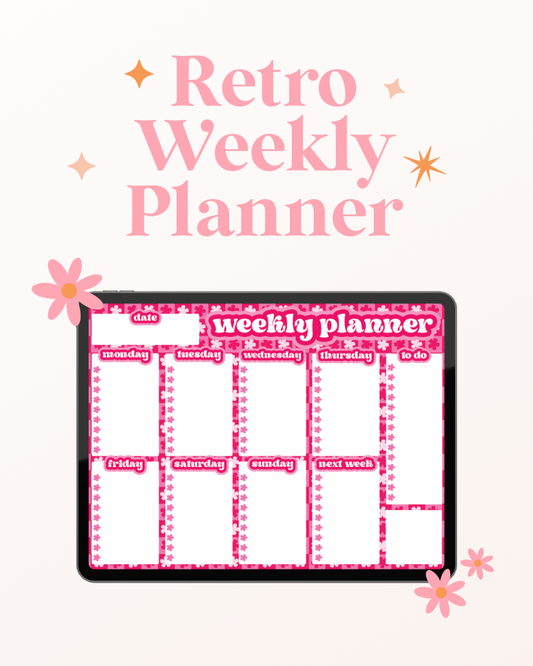 Retro Weekly Planner