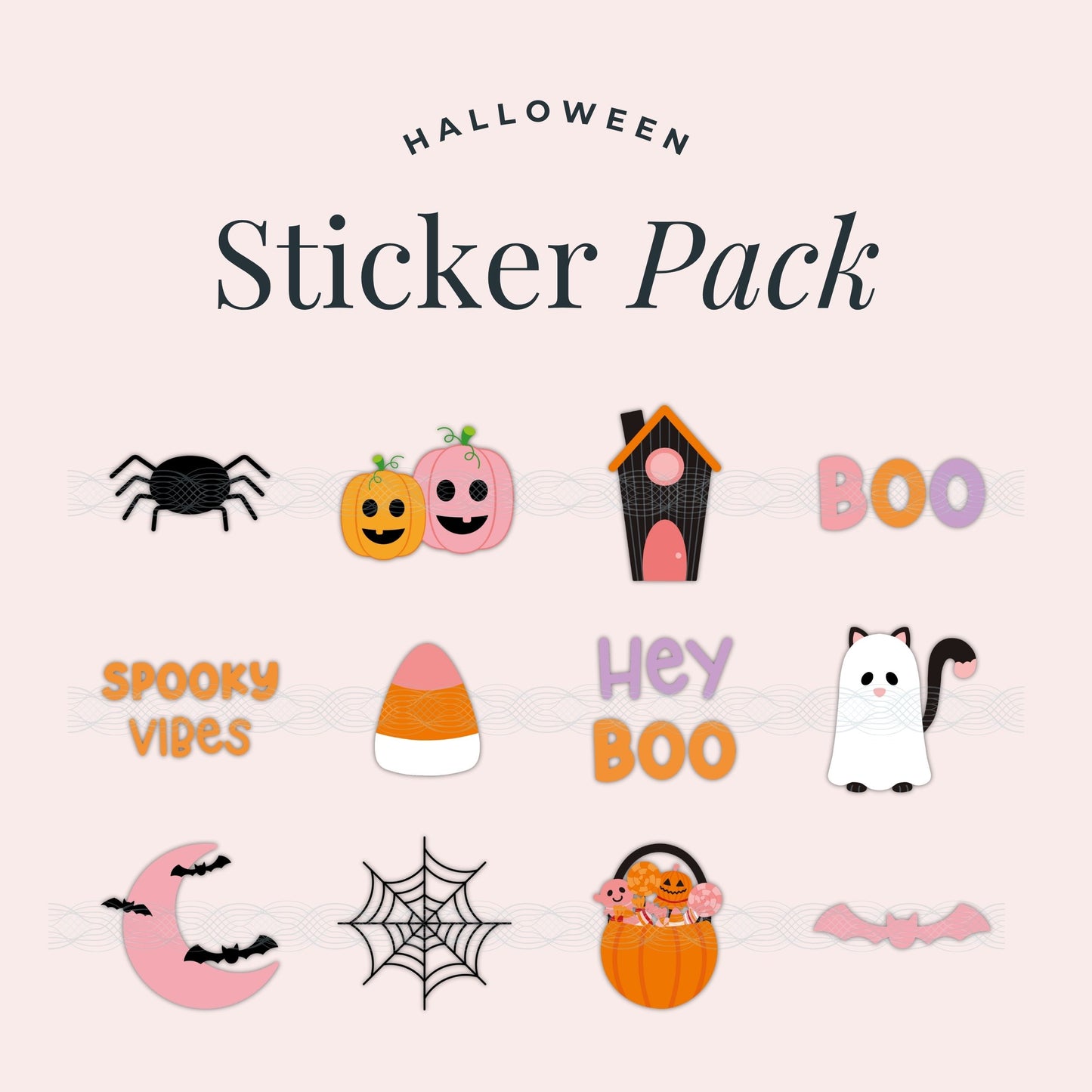 Halloween Doodle Sticker Pack