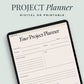 Project Planner Insert Template