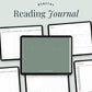 Minimal Cozy Digital Reading Journal, Goodnotes Digital Reading Journal, Hyperlinked Reading Journal, Reading Planner