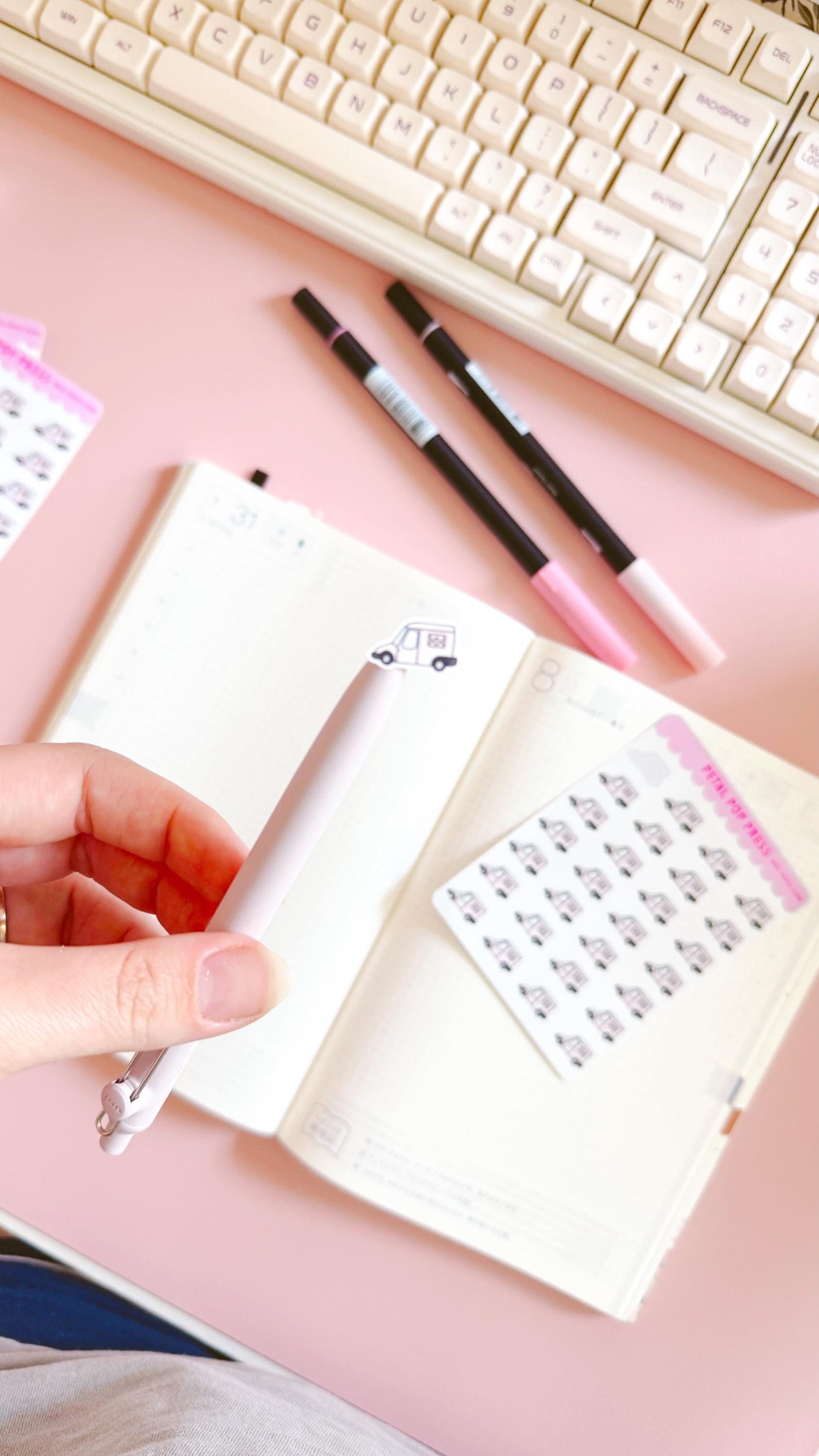 Mail Truck Icon Doodle Stickers, Mail Icon Stickers, Doodle Planner Stickers, Doodle Happy Mail Planner Stickers, Mail Stickers