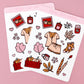 Fall Doodle Hand Drawn Sticker Sheet, Fall Journal Stickers, Fall Junk Journal Stickers, Autumn Doodle Stickers, Stickers for Fall