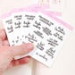 Christmas Script Stickers for Planners, Planner Script Stickers, Script Christmas Bucketlist Stickers