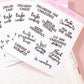 Christmas Script Stickers for Planners, Planner Script Stickers, Script Christmas Bucketlist Stickers