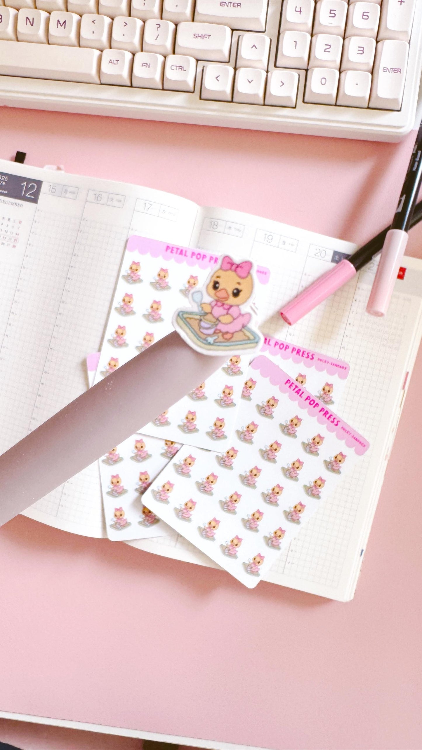 Sandbox Icon Doodle Stickers, Duck Icon Stickers, Kawaii Character Planner Stickers, Doodle Playground Planner Stickers, Mom Stickers