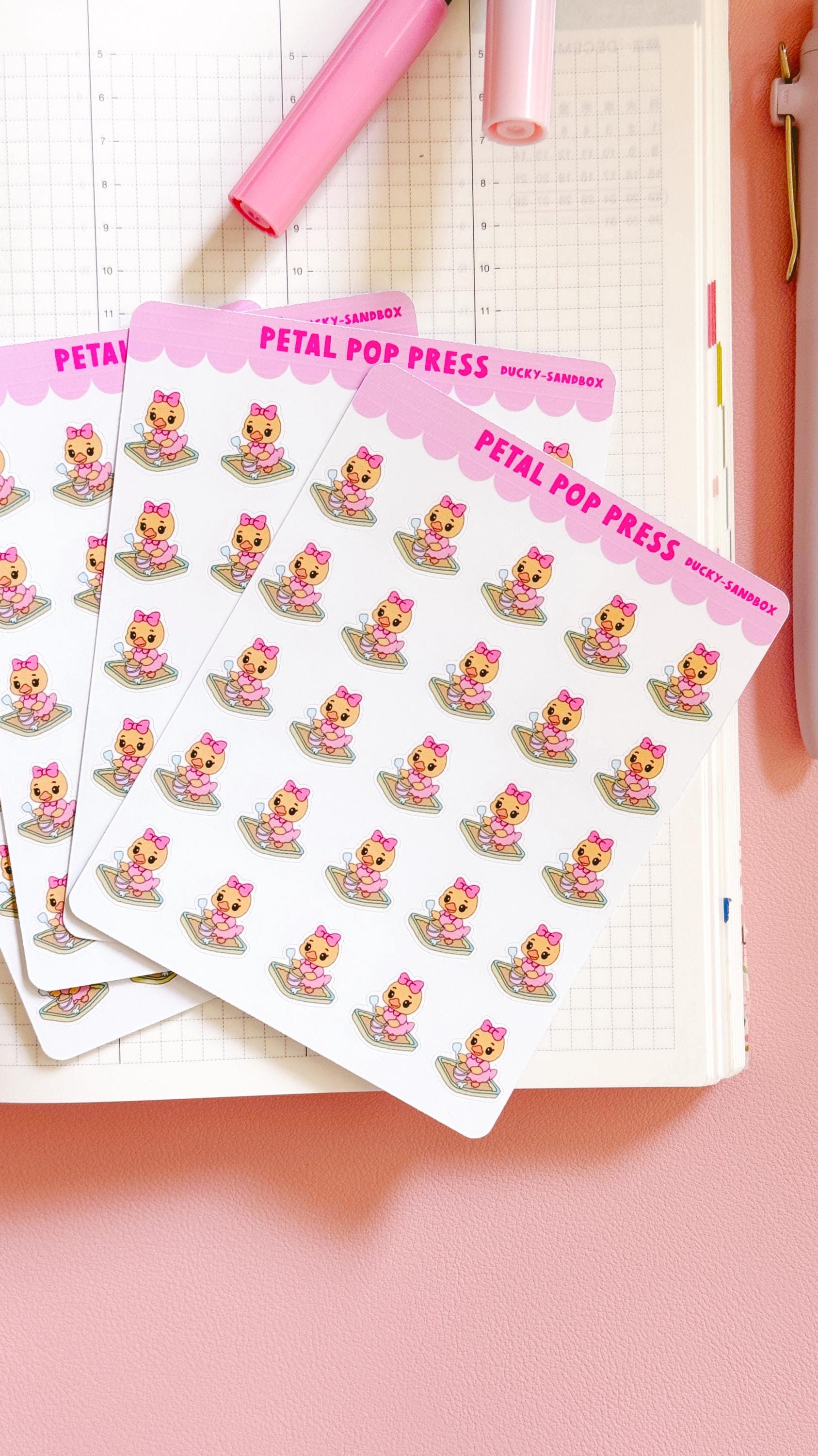 Sandbox Icon Doodle Stickers, Duck Icon Stickers, Kawaii Character Planner Stickers, Doodle Playground Planner Stickers, Mom Stickers