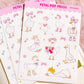 Cute Geese Decorative Sticker Sheet, Goose Junk Journaling Stixkers, Decorative Planner Stickers, Journalinf Stickers