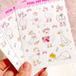Cute Geese Decorative Sticker Sheet, Goose Junk Journaling Stixkers, Decorative Planner Stickers, Journalinf Stickers