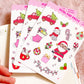 Doodle Christmas Decorative Sticker Sheet, Christmas Junk Journaling Stickers, Decorative Planner Stickers, Holiday Journaling Stickers