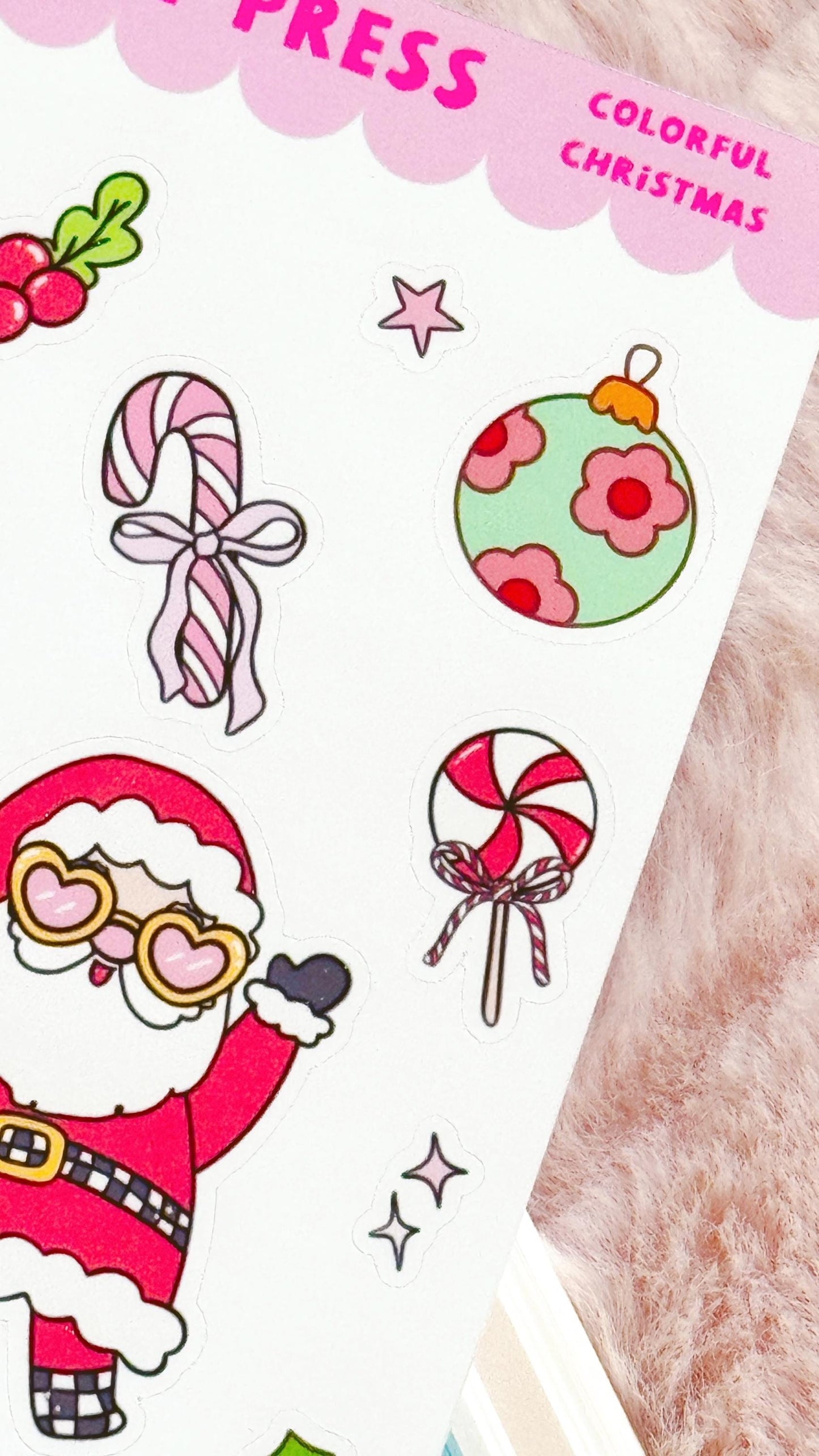 Doodle Christmas Decorative Sticker Sheet, Christmas Junk Journaling Stickers, Decorative Planner Stickers, Holiday Journaling Stickers