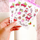 Doodle Christmas Decorative Sticker Sheet, Christmas Junk Journaling Stickers, Decorative Planner Stickers, Holiday Journaling Stickers