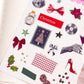 Christmas Collage Stickers: Junk Journal Ephemera, Planner Stickers