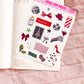 Christmas Collage Stickers: Junk Journal Ephemera, Planner Stickers