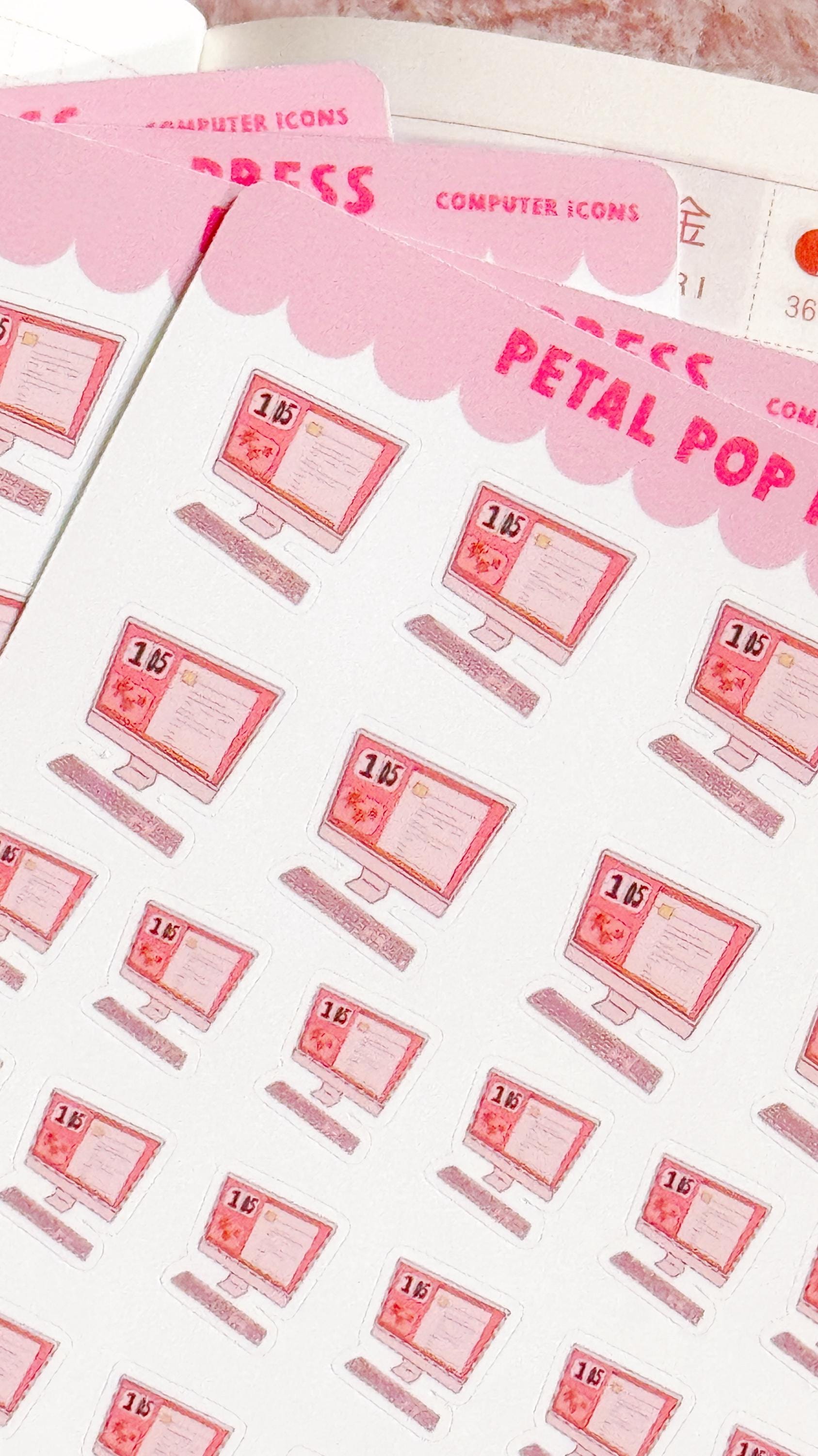 Computer Icon Doodle Stickers, Work Icon Stickers, Doodle Planner Stickers, Doodle Computer Work Planner Stickers, Work Stickers