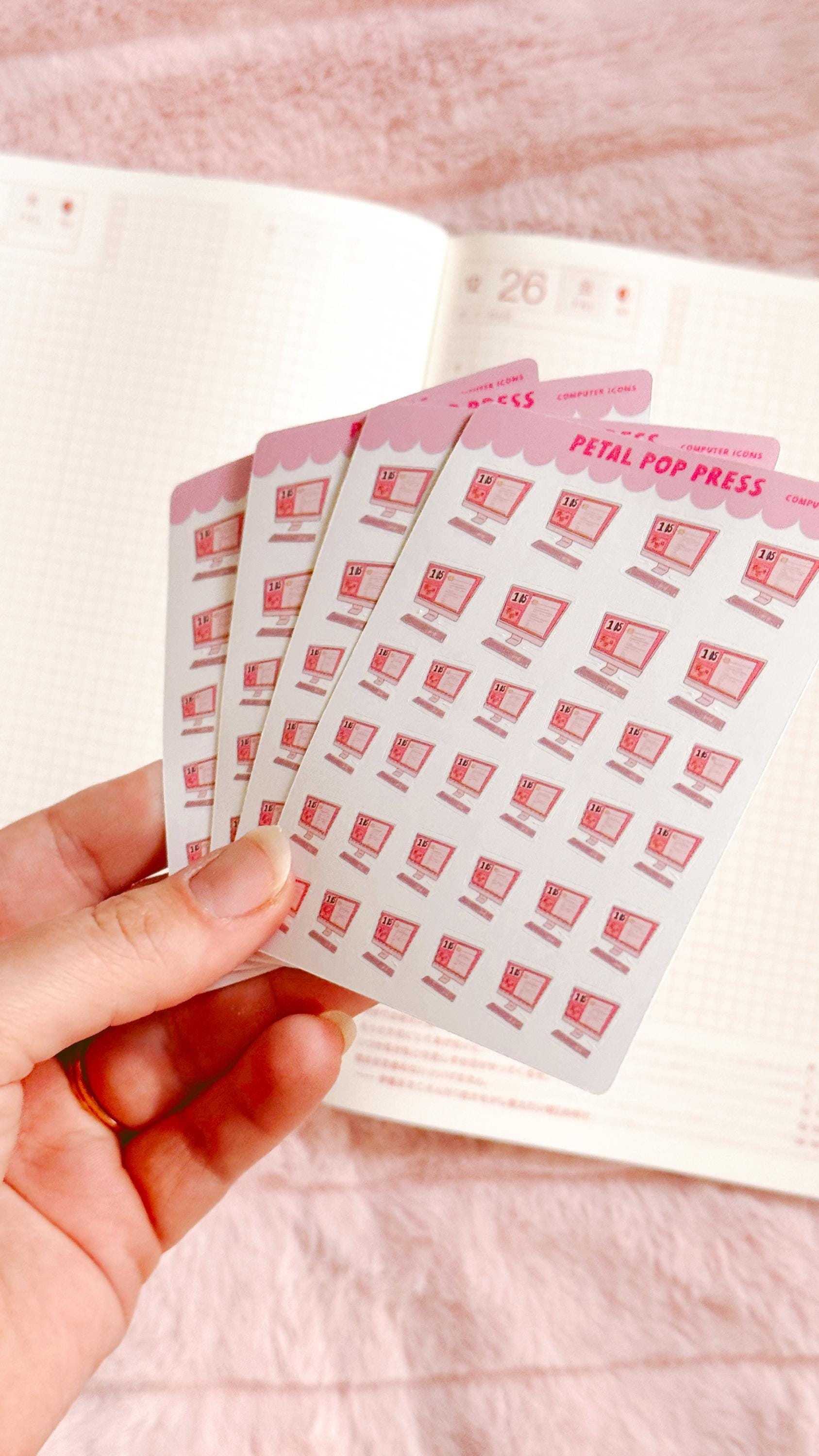 Computer Icon Doodle Stickers, Work Icon Stickers, Doodle Planner Stickers, Doodle Computer Work Planner Stickers, Work Stickers