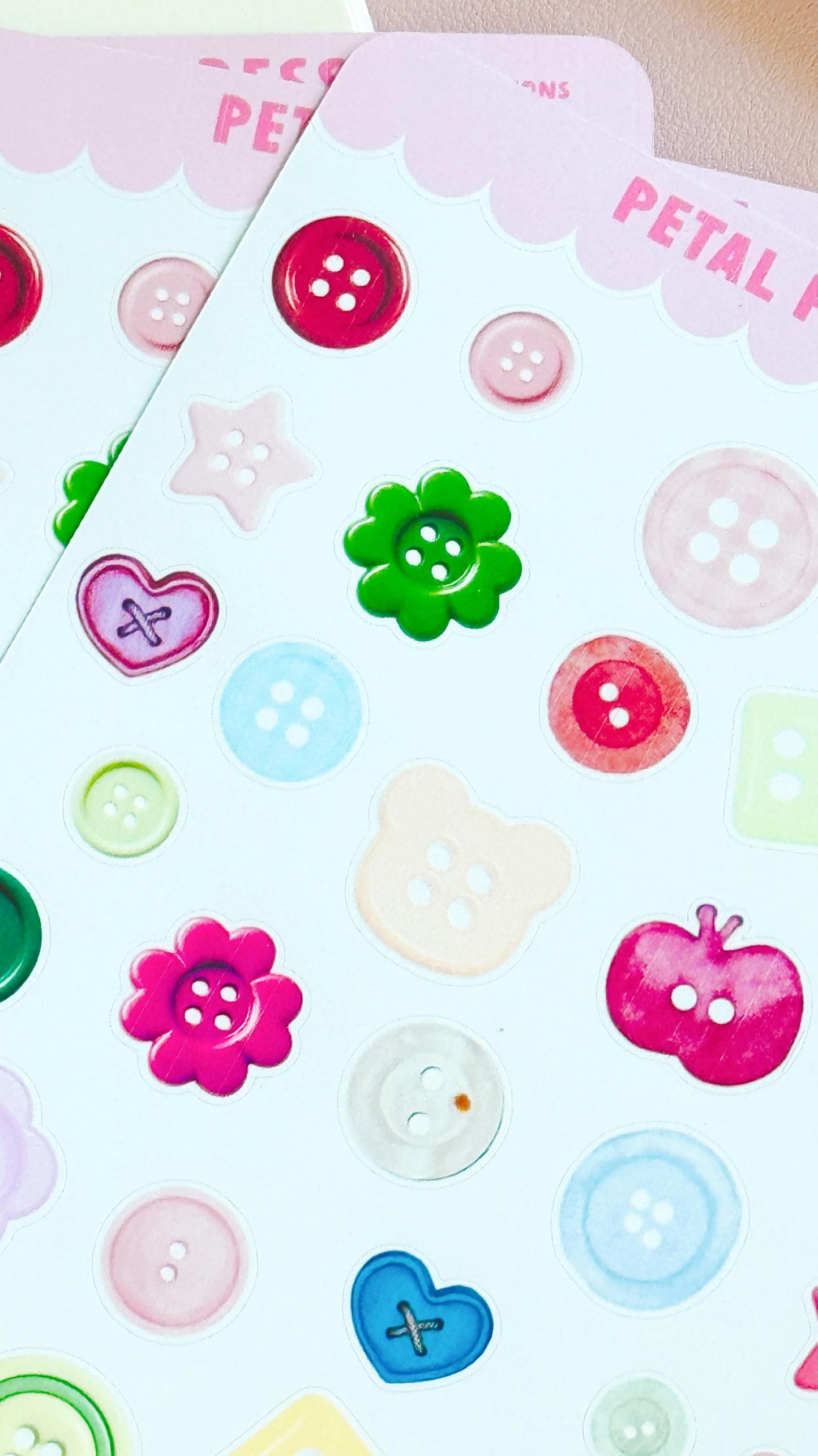 Junk Journaling Buttons Ephemera Stickers, Junk Journal Stickers, Stickers for Junk Journal Spreads, Buttons Junk Journal Stickers