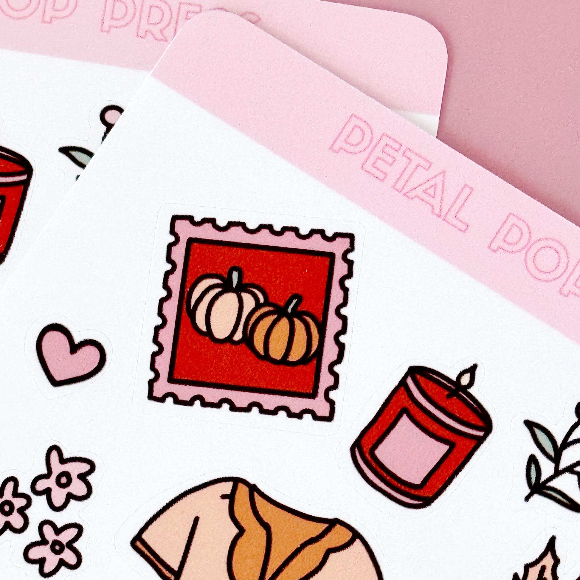 Fall Doodle Hand Drawn Sticker Sheet, Fall Journal Stickers, Fall Junk Journal Stickers, Autumn Doodle Stickers, Stickers for Fall