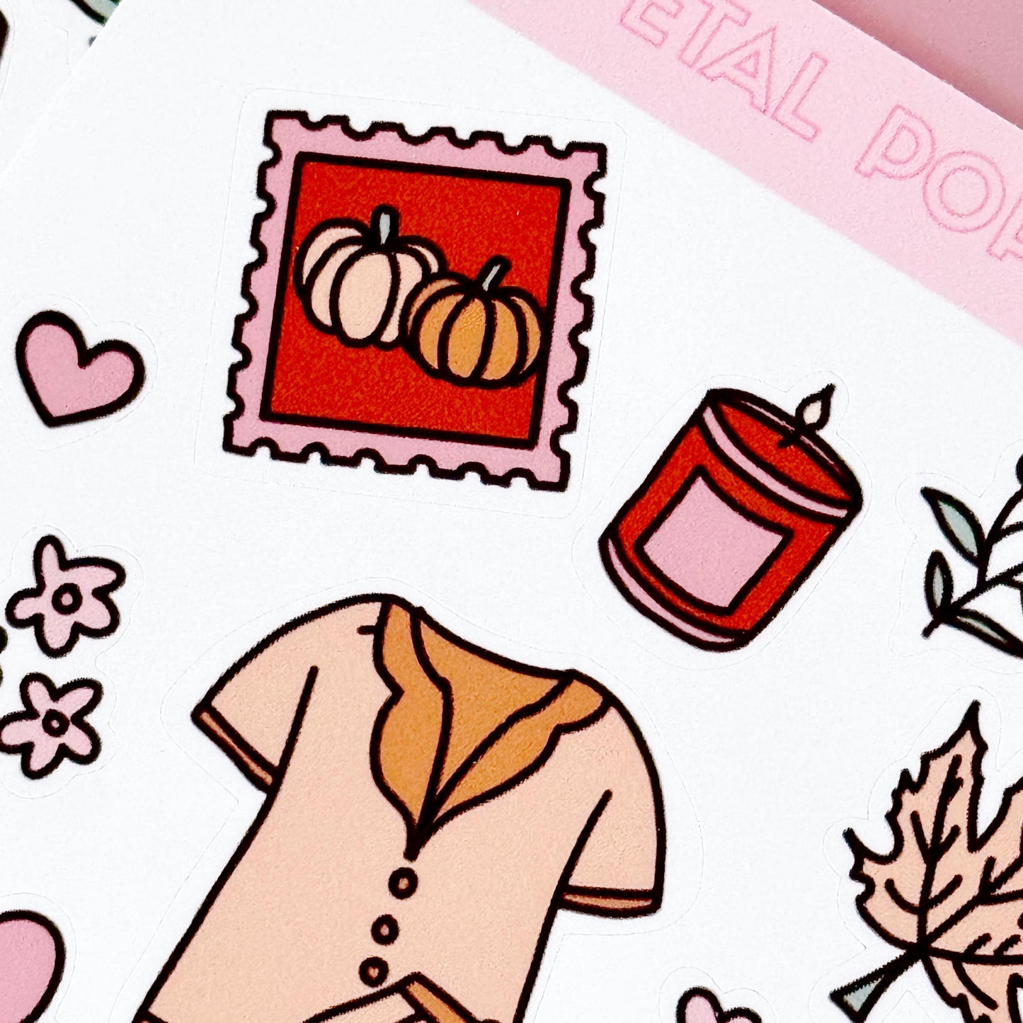 Fall Doodle Hand Drawn Sticker Sheet, Fall Journal Stickers, Fall Junk Journal Stickers, Autumn Doodle Stickers, Stickers for Fall