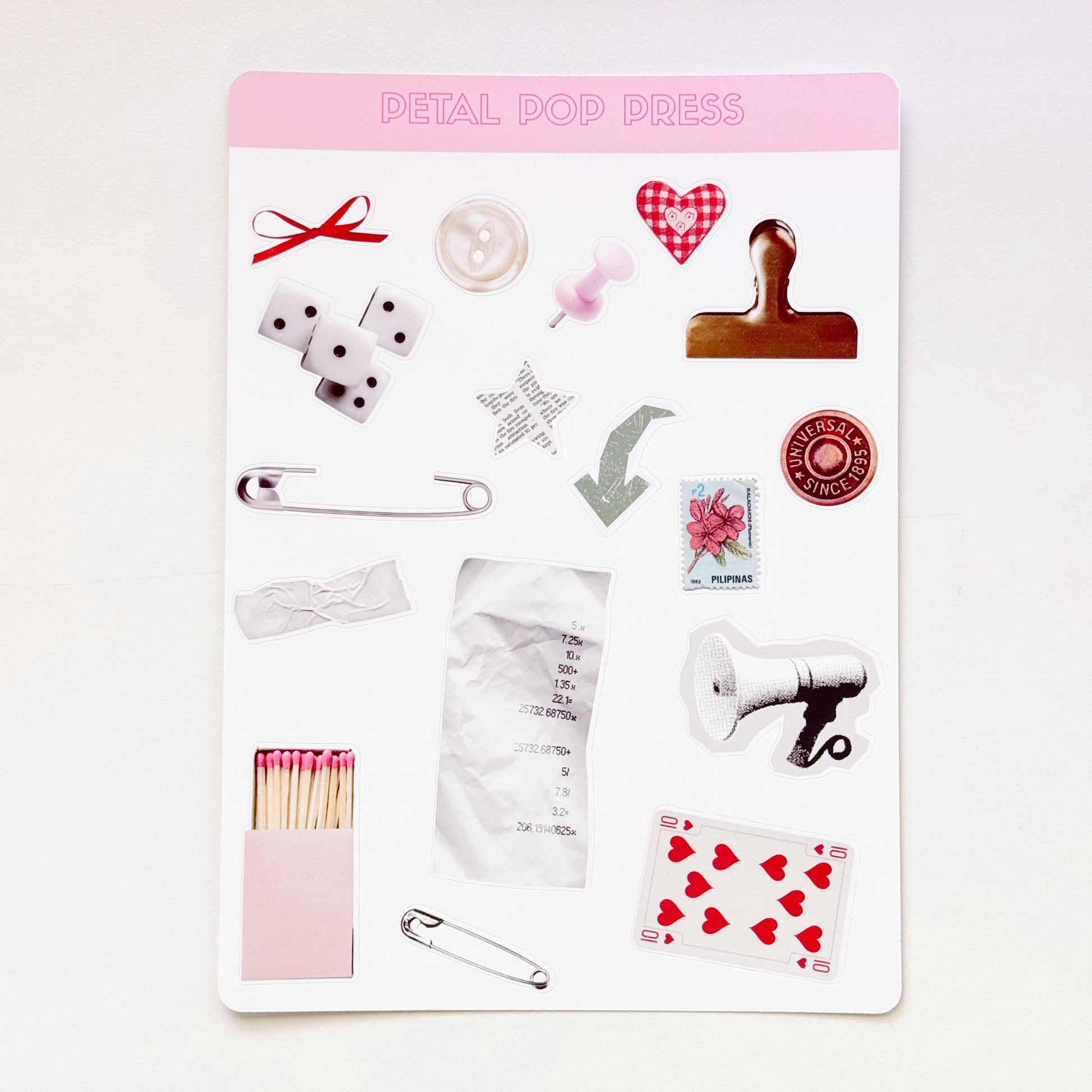 Junk Journaling Ephemera Stickers, Junk Journal Stickers, Stickers for Junk Journal Spreads, Realistic Junk Journal Stickers