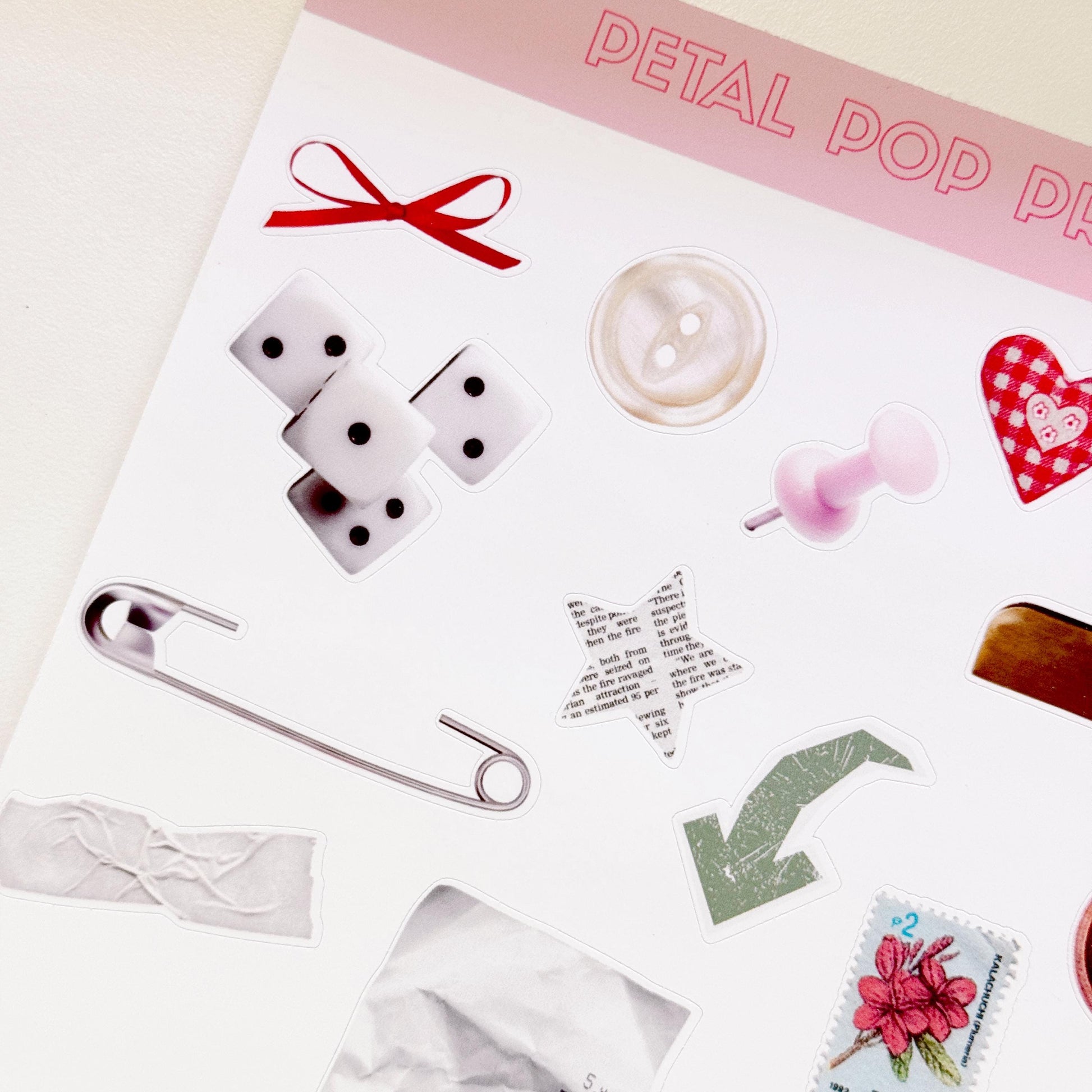 Junk Journaling Ephemera Stickers, Junk Journal Stickers, Stickers for Junk Journal Spreads, Realistic Junk Journal Stickers