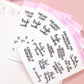 Christmas Script Stickers for Planners, Planner Script Stickers, Script Christmas Bucketlist Stickers