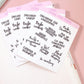 Christmas Script Stickers for Planners, Planner Script Stickers, Script Christmas Bucketlist Stickers