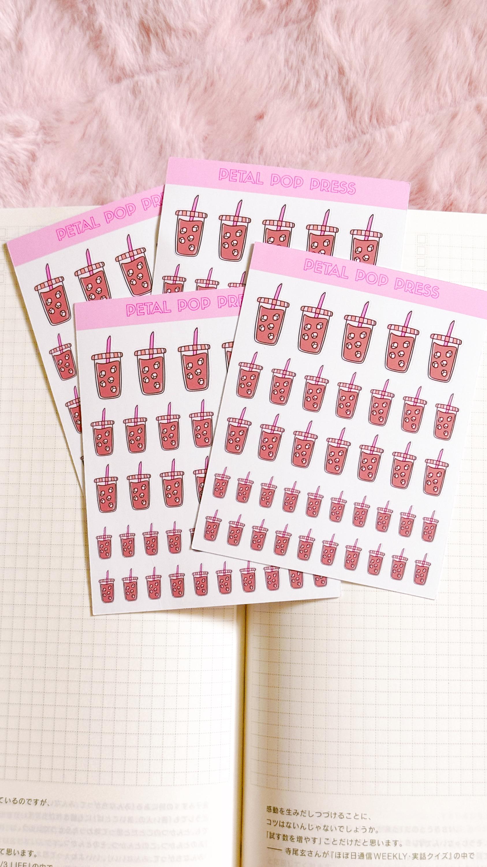 Iced Codfee Icon Doodle Stickers, Coffee Icon Stickers, Kawaii Coffee Planner Stickers, Doodle Iced Coffee Planner Stickers, Coffee Stickers