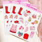 Country Christmas Decorative Sticker Sheet, Christmas Junk Journaling Stickers, Decorative Planner Stickers, Journaling Stickers