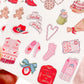 Country Christmas Decorative Sticker Sheet, Christmas Junk Journaling Stickers, Decorative Planner Stickers, Journaling Stickers