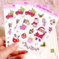 Doodle Christmas Decorative Sticker Sheet, Christmas Junk Journaling Stickers, Decorative Planner Stickers, Holiday Journaling Stickers