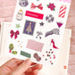 Christmas Collage Stickers: Junk Journal Ephemera, Planner Stickers