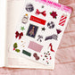 Christmas Collage Stickers: Junk Journal Ephemera, Planner Stickers