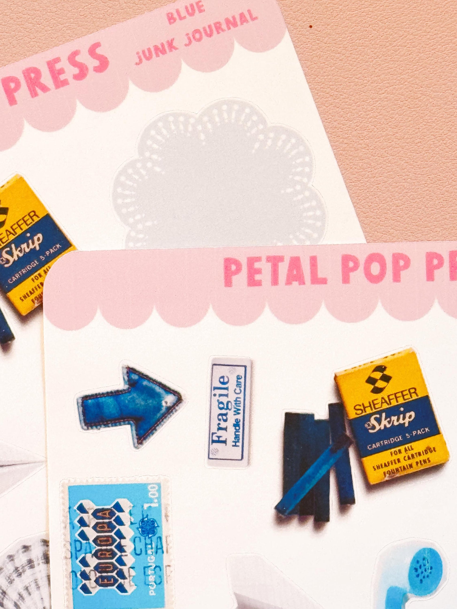 Junk Journaling Ephemera Stickers, Junk Journal Stickers, Stickers for Junk Journal Spreads, Realistic Junk Journal Stickers