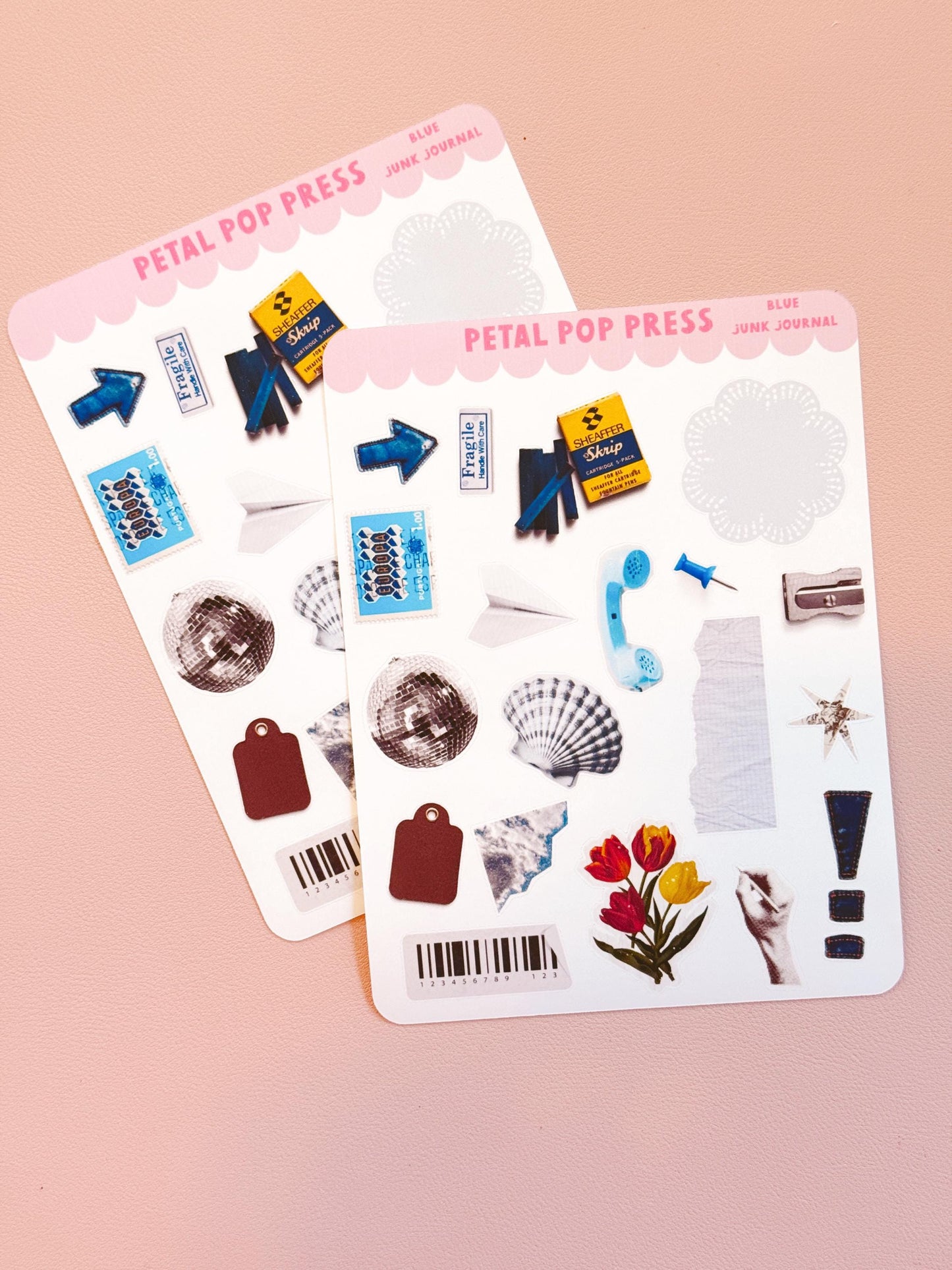 Junk Journaling Ephemera Stickers, Junk Journal Stickers, Stickers for Junk Journal Spreads, Realistic Junk Journal Stickers