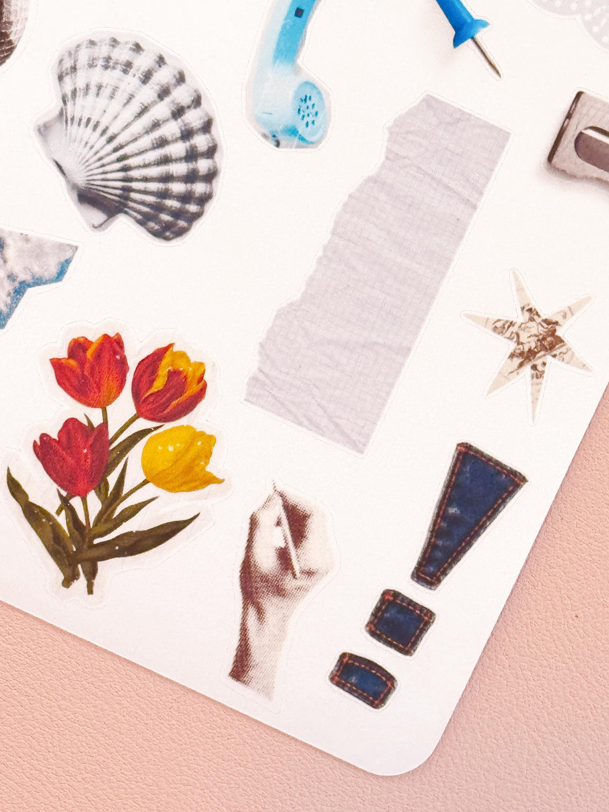 Junk Journaling Ephemera Stickers, Junk Journal Stickers, Stickers for Junk Journal Spreads, Realistic Junk Journal Stickers