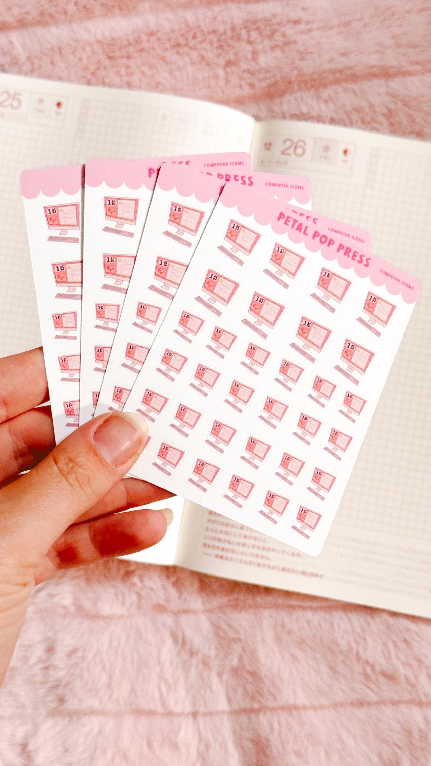 Computer Icon Doodle Stickers, Work Icon Stickers, Doodle Planner Stickers, Doodle Computer Work Planner Stickers, Work Stickers