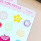 Junk Journaling Buttons Ephemera Stickers, Junk Journal Stickers, Stickers for Junk Journal Spreads, Buttons Junk Journal Stickers