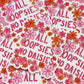All Oopsies No Daisies Sticker, Cute Cheerful Floral Sticker, Funny Quote Sticker, Clumsy Sticker, Gifts for Clumsy People