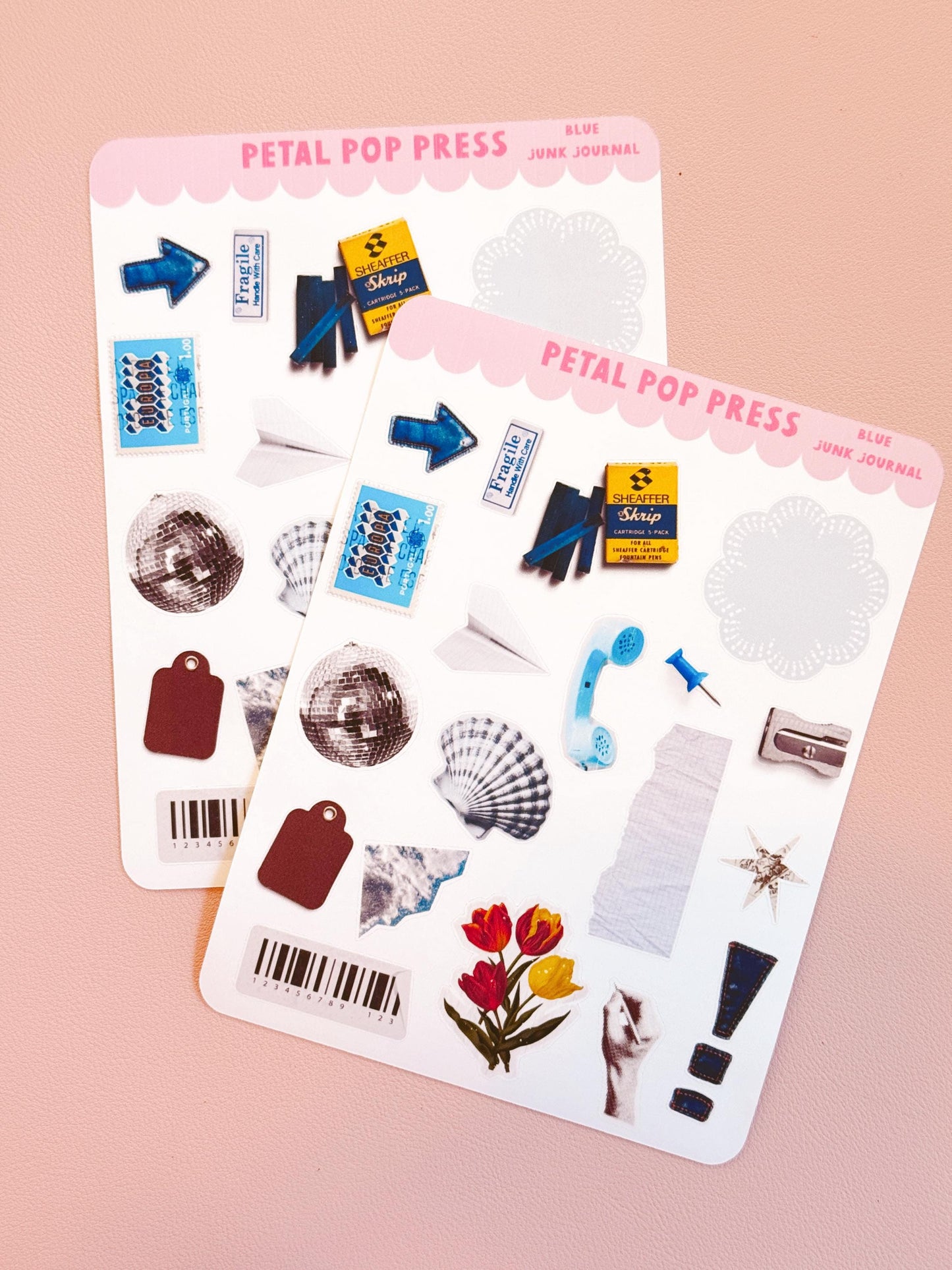 Junk Journaling Ephemera Stickers, Junk Journal Stickers, Stickers for Junk Journal Spreads, Realistic Junk Journal Stickers