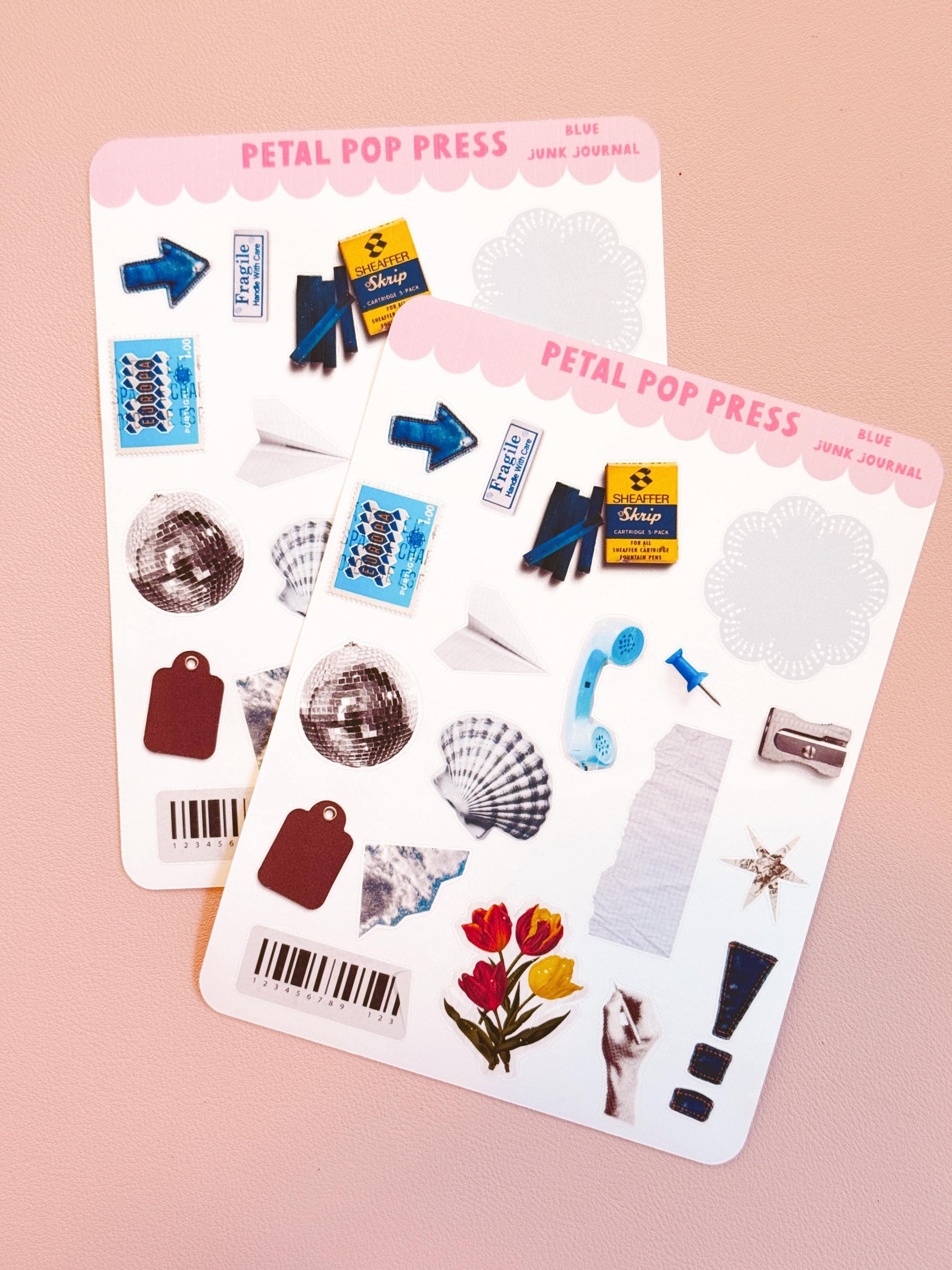 Junk Journaling Ephemera Stickers, Junk Journal Stickers, Stickers for Junk Journal Spreads, Realistic Junk Journal Stickers