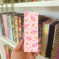 Pink Christmas Tree Bookmark, Cute Holiday Bookmark, Pastel Bookish Gift, Bookish Christmas Bookmark