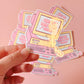 2000s Y2K Aesthetic Die Cut Sticker, Retro Y2K Sticker, Bring Back the 2000s Sticker, 2000s Aesthetic Sticker